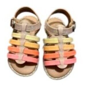 Girls Cat & Jack Multicolor Shanel Fisherman‎ Sandals Size 9 NWOT